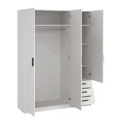 Guardaroba 2 Ante > Dmora Guardaroba in legno 150x218h cm - Alfano Bianco