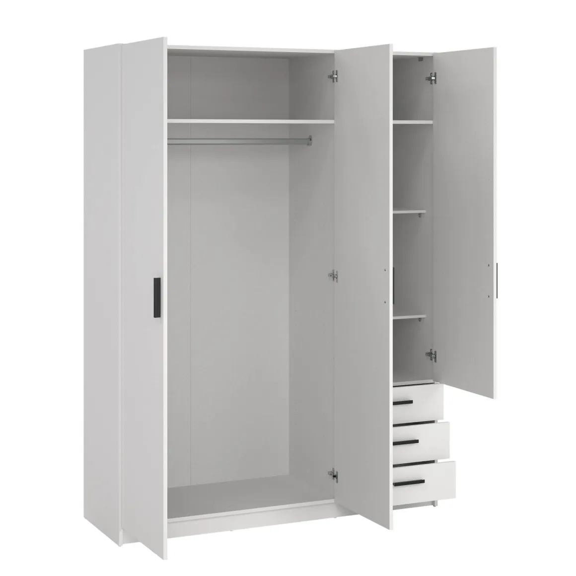 Guardaroba 2 Ante > Dmora Guardaroba in legno 150x218h cm - Alfano Bianco