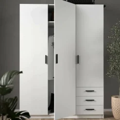 Guardaroba 2 Ante > Dmora Guardaroba in legno 150x218h cm - Alfano Bianco