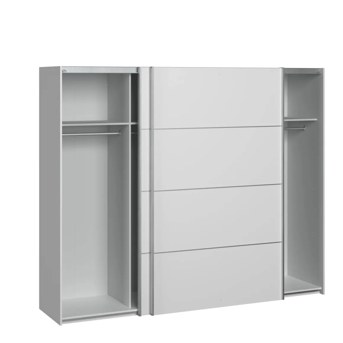 Guardaroba 2 Ante > Dmora Guardaroba in legno 74x214h cm - Buriasco Bianco