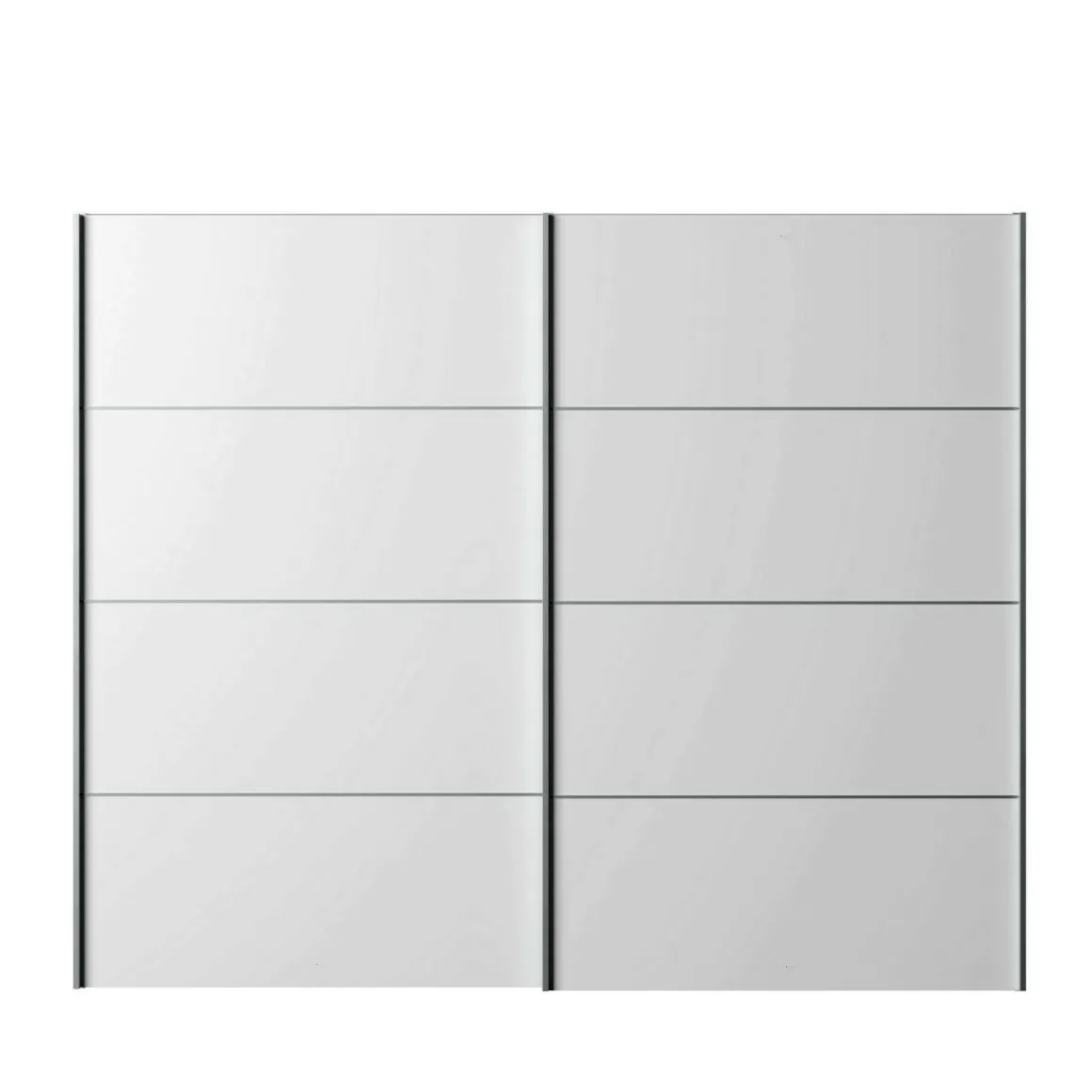 Guardaroba in legno bianco 242x201h cm - Acerno