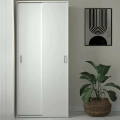 Guardaroba 2 Ante|Camera Da Letto > Dmora Guardaroba in legno 90x195h cm - Alaysia Bianco