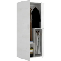 Guardaroba 2 Ante > Dmora Guardaroba in legno 96x200h cm - Albiolo Bianco