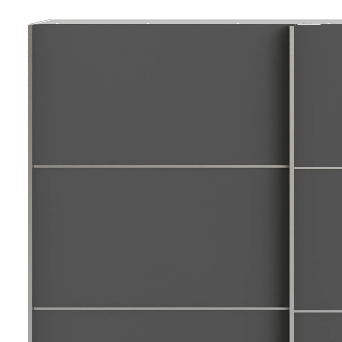 Guardaroba in legno grigio e bianco 182x201h cm - Accadia