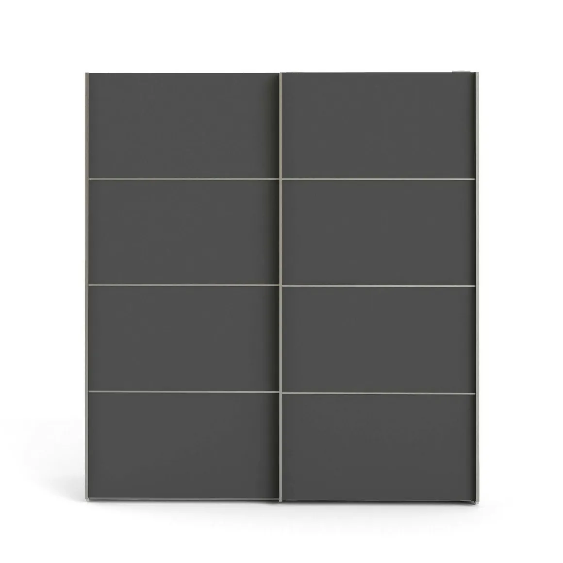 Guardaroba in legno grigio e bianco 182x201h cm - Accadia
