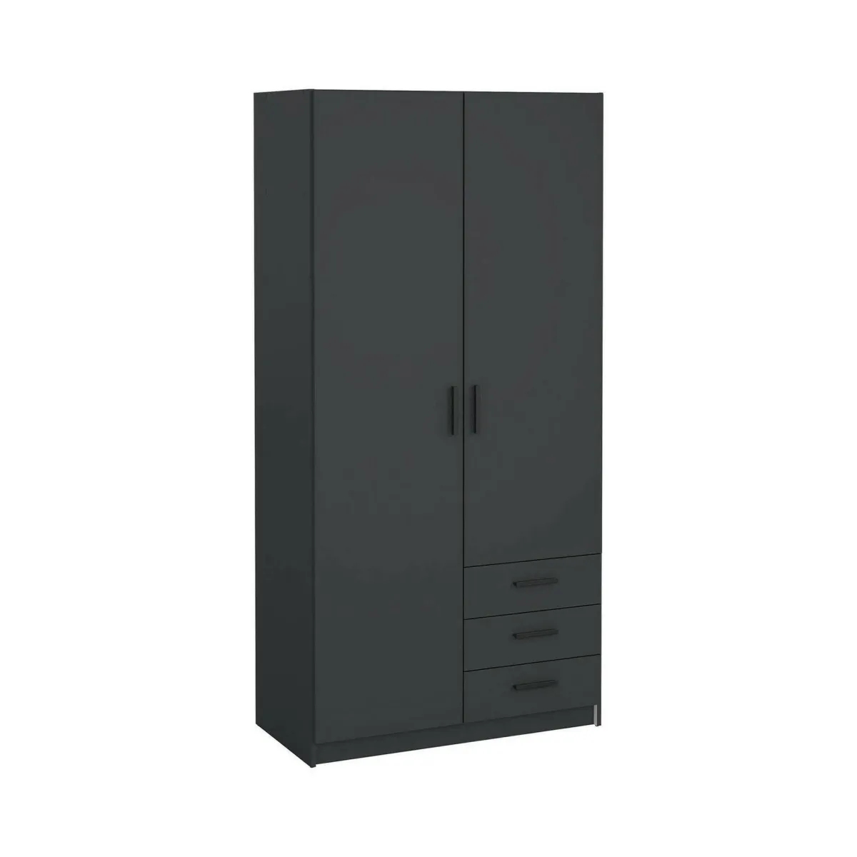 Guardaroba 2 Ante > Dmora Guardaroba in legno 98x200h cm - Sultani Grigio