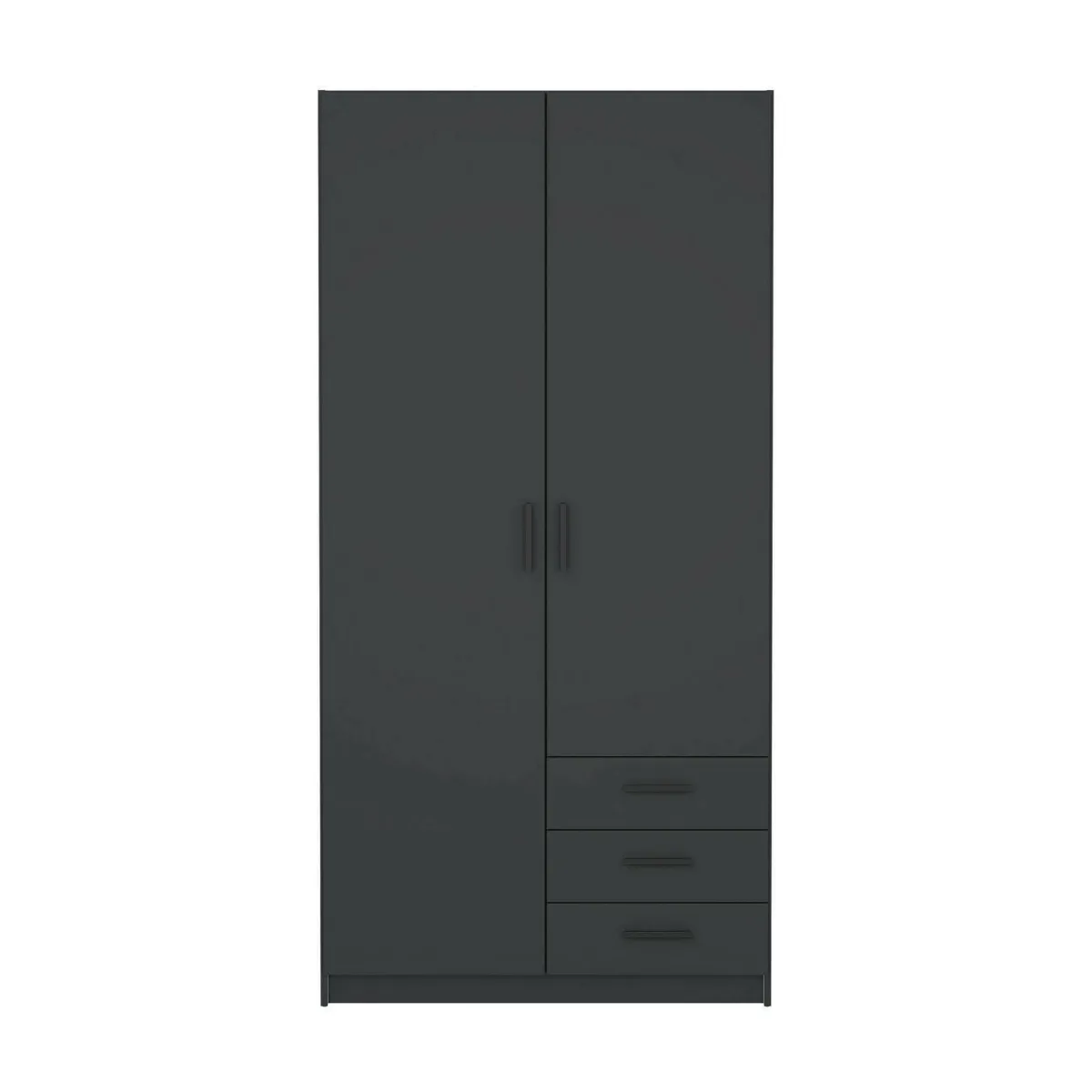 Guardaroba 2 Ante > Dmora Guardaroba in legno 98x200h cm - Sultani Grigio