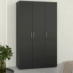 Guardaroba in legno nero 118x200h cm - Albacore