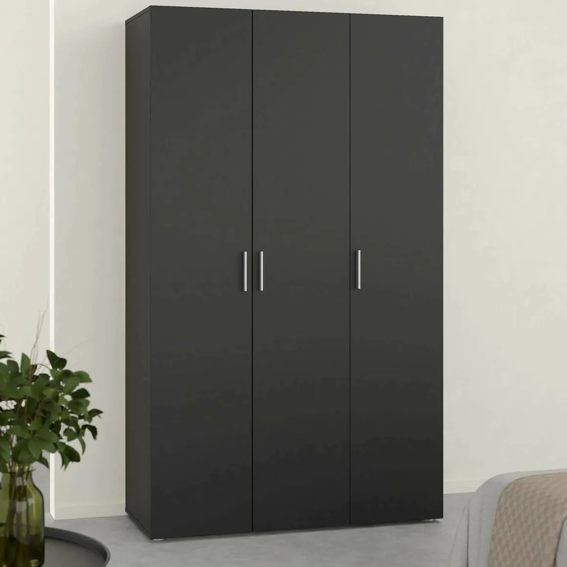 Guardaroba in legno nero 118x200h cm - Albacore