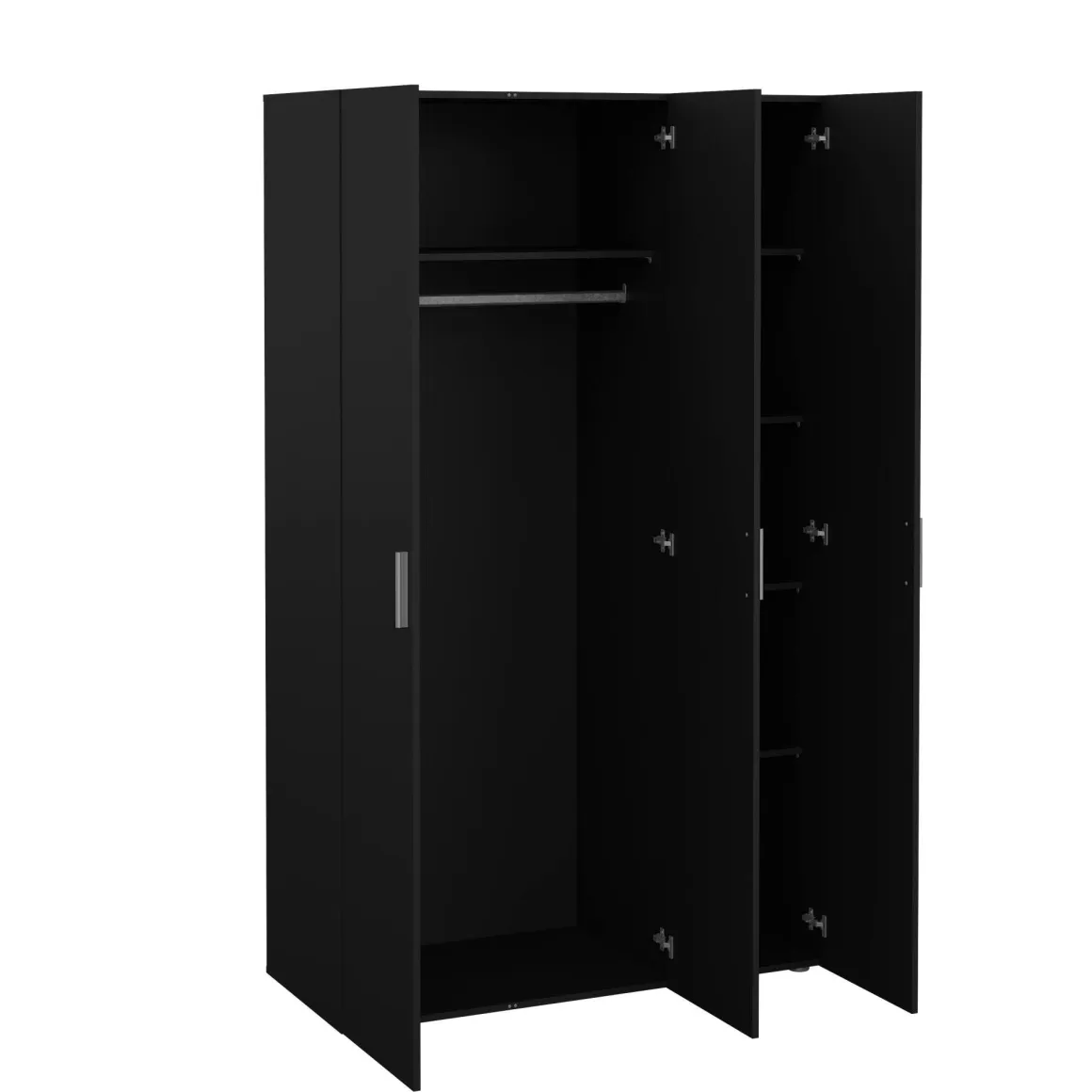 Guardaroba in legno nero 118x200h cm - Albacore