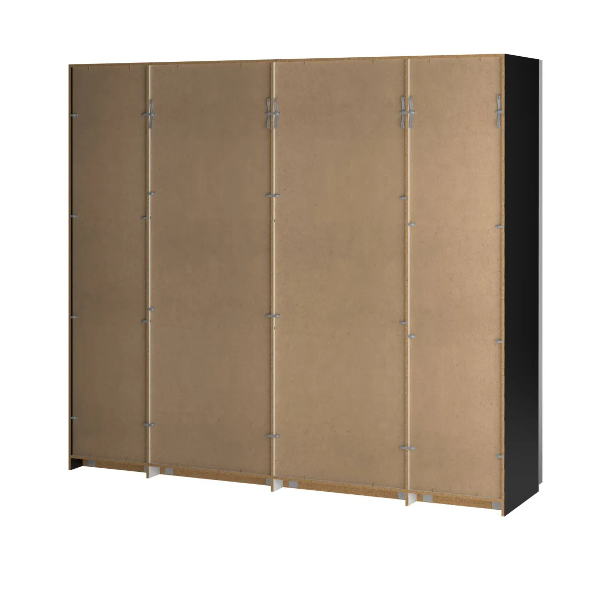 Guardaroba in legno nero 250x218h cm - Acciano