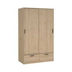 Guardaroba 3 Ante > Dmora Guardaroba in legno rovere 147x200h cm - Simeon Marrone Rovere