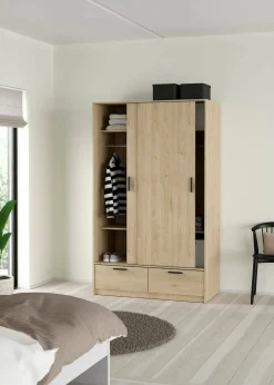 Guardaroba in legno rovere 121x200h cm - Kammuri