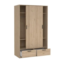 Guardaroba in legno rovere 121x200h cm - Kammuri