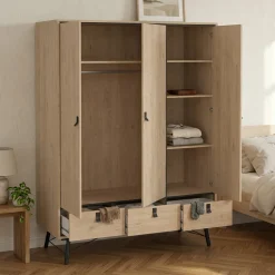 Guardaroba in legno rovere 150x200h cm - Virgil