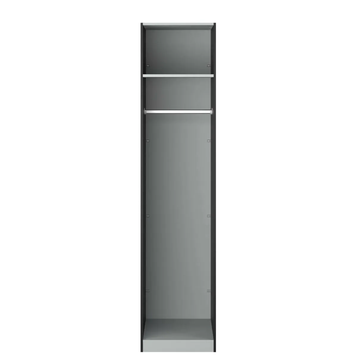 Altri Guardaroba > Dmora Guardaroba piccolo 1 ripiano 58x218h cm - Kaihime Nero