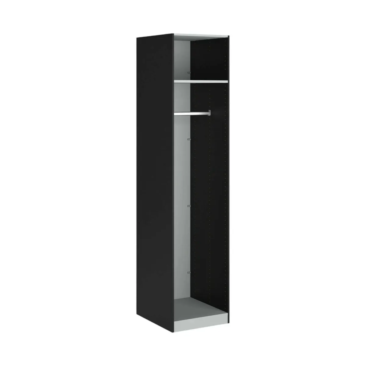Altri Guardaroba > Dmora Guardaroba piccolo 1 ripiano 58x218h cm - Kaihime Nero