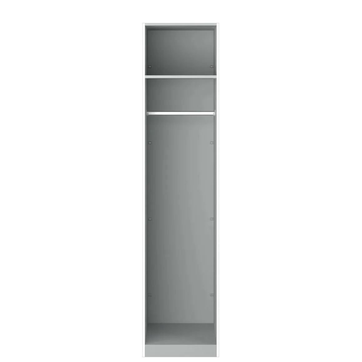 Guardaroba piccolo salvaspazio bianco 58x218h cm - Kaihime