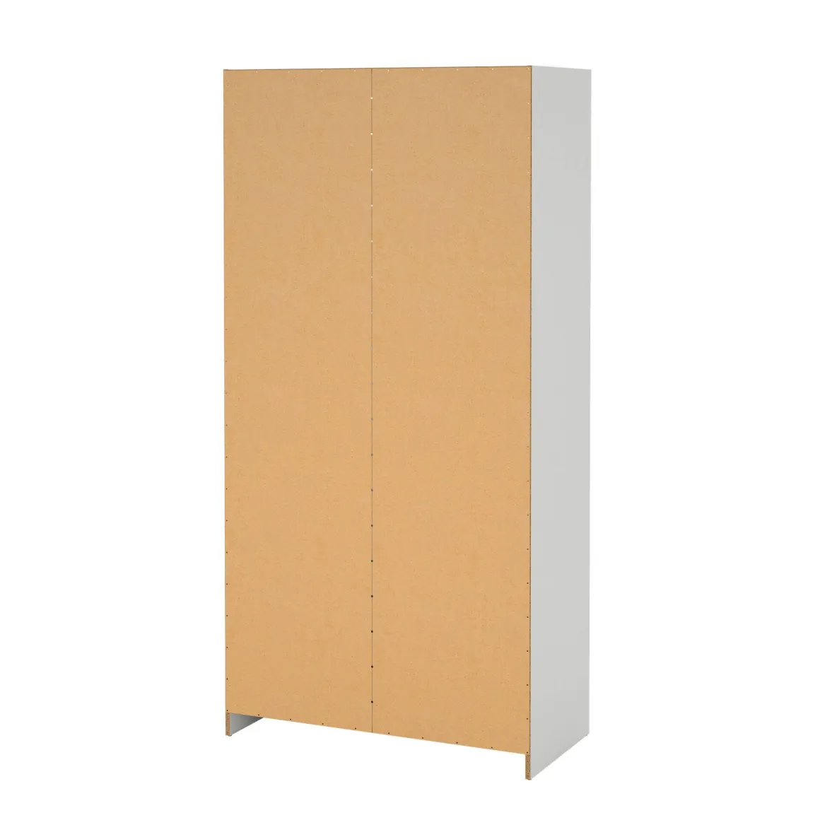 Camera Da Letto > Dmora Guardaroba salvaspazio bianco e cemento 150x200h cm - Opi Grigio, Bianco Cemento