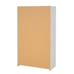 Guardaroba 2 Ante > Dmora Guardaroba salvaspazio bianco e grigio 150x200h cm - Maurice Grigio, Bianco