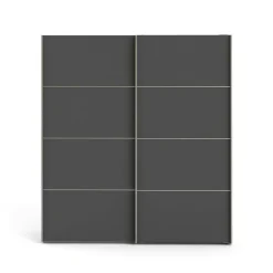 Guardaroba salvaspazio bianco e grigio 182x201h cm - Attilio