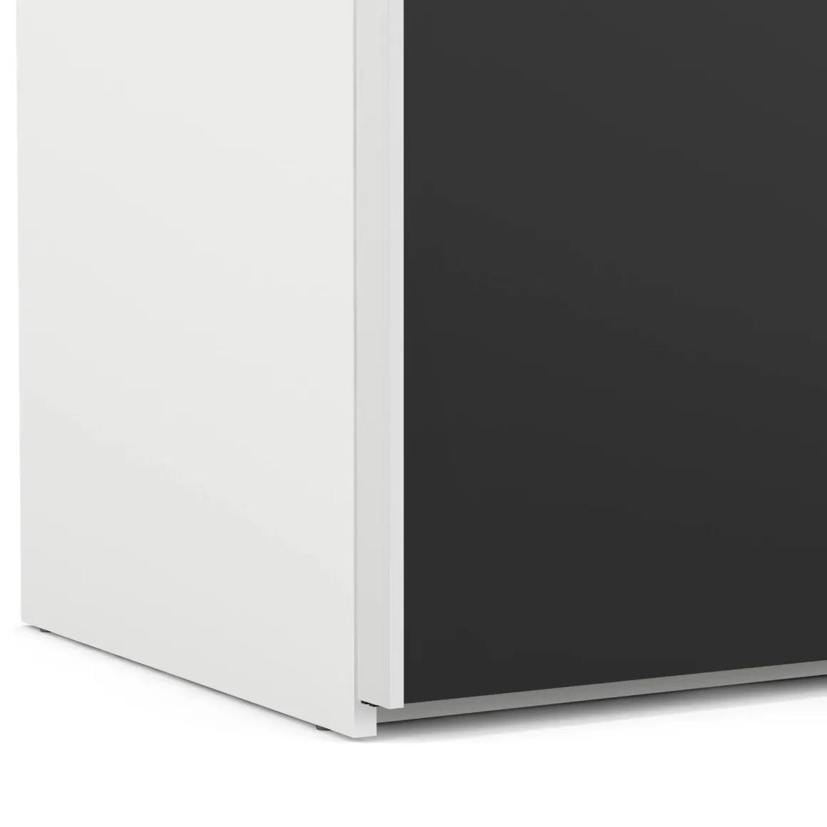 Guardaroba salvaspazio bianco e nero 242x220h cm - Kauri