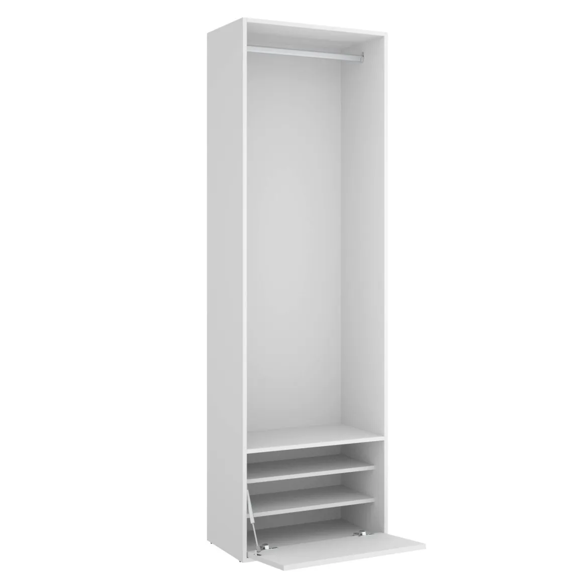 Guardaroba salvaspazio bianco e rovere 60x205h cm - Islamabad