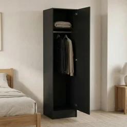Guardaroba salvaspazio grigio 98x200h cm - Kahina