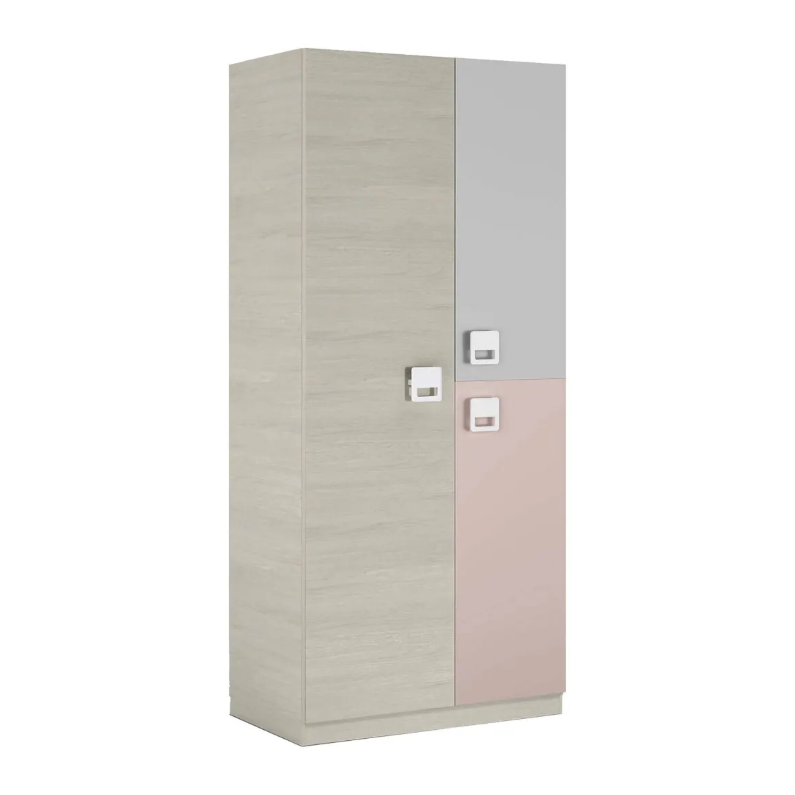Guardaroba salvaspazio grigio e rosa 90x200h cm - Aronia