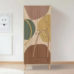Guardaroba 2 Ante|Camera Da Letto > Dmora Guardaroba salvaspazio 80x190h cm - Atomic Multicolore