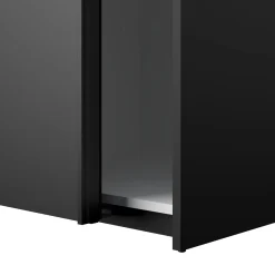 Guardaroba salvaspazio nero 122x220h cm - Severin