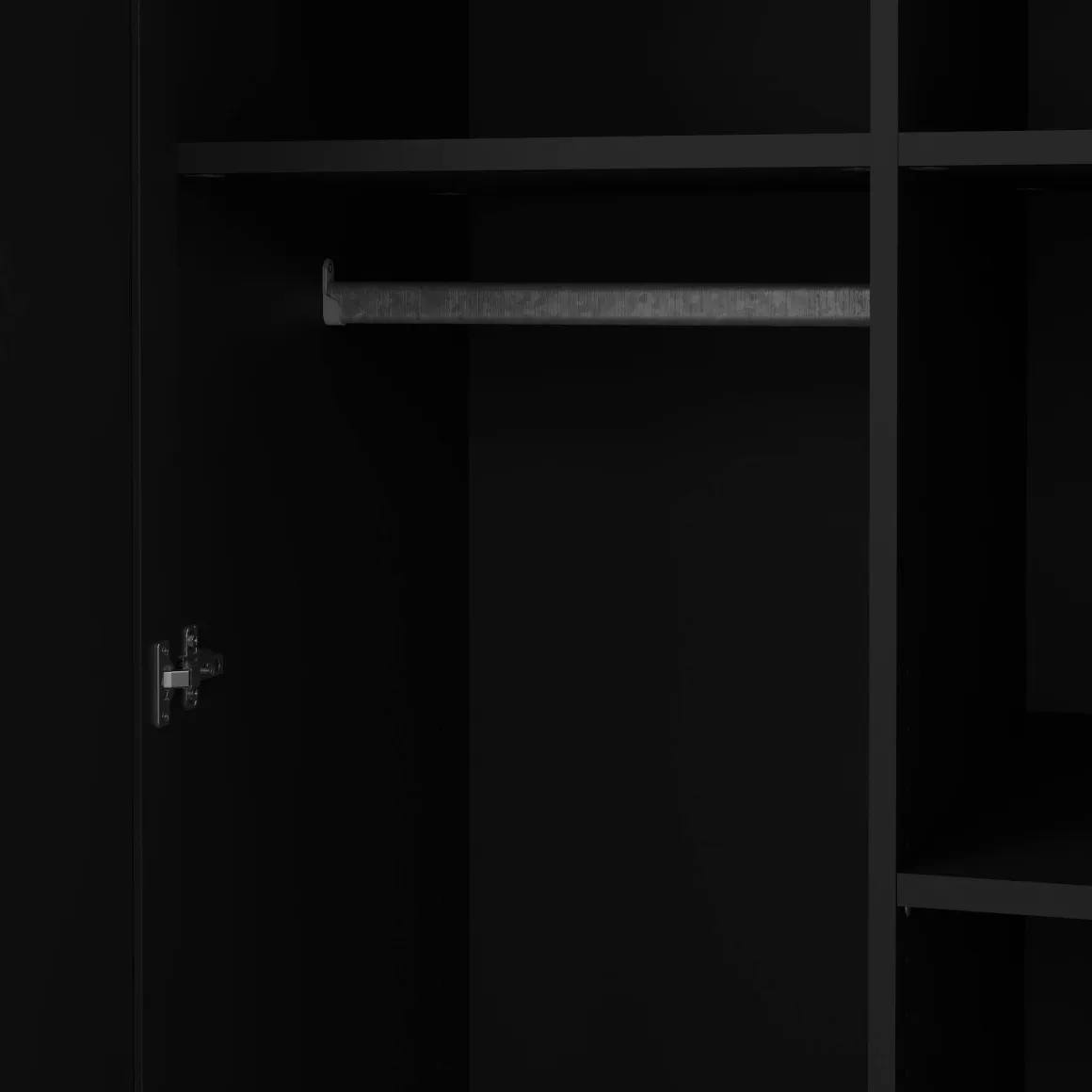 Guardaroba salvaspazio nero 95x200h cm - Darby