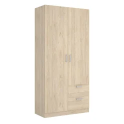 Guardaroba 3 Ante > Dmora Guardaroba salvaspazio rovere 110x179h cm - Pettineo Marrone Rovere