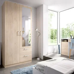 Guardaroba salvaspazio rovere 100x215h cm - Amp