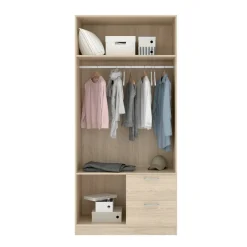 Guardaroba salvaspazio rovere 100x215h cm - Amp