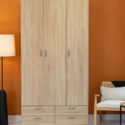 Guardaroba salvaspazio rovere 110x214h cm - Randazzo