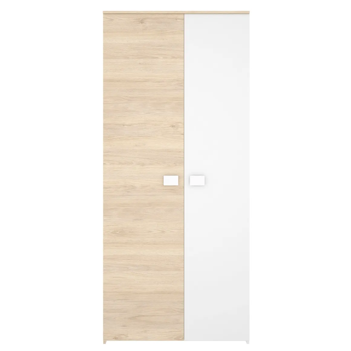 Guardaroba salvaspazio rovere e bianco 90x205h cm - Arcibald