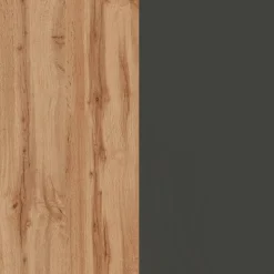 Cucina|Mobili Dispensa > Dmora Isola centrale cucina design 155x90x90h cm antracite e rovere - Tartaro Marrone Rovere, Nero Antracite