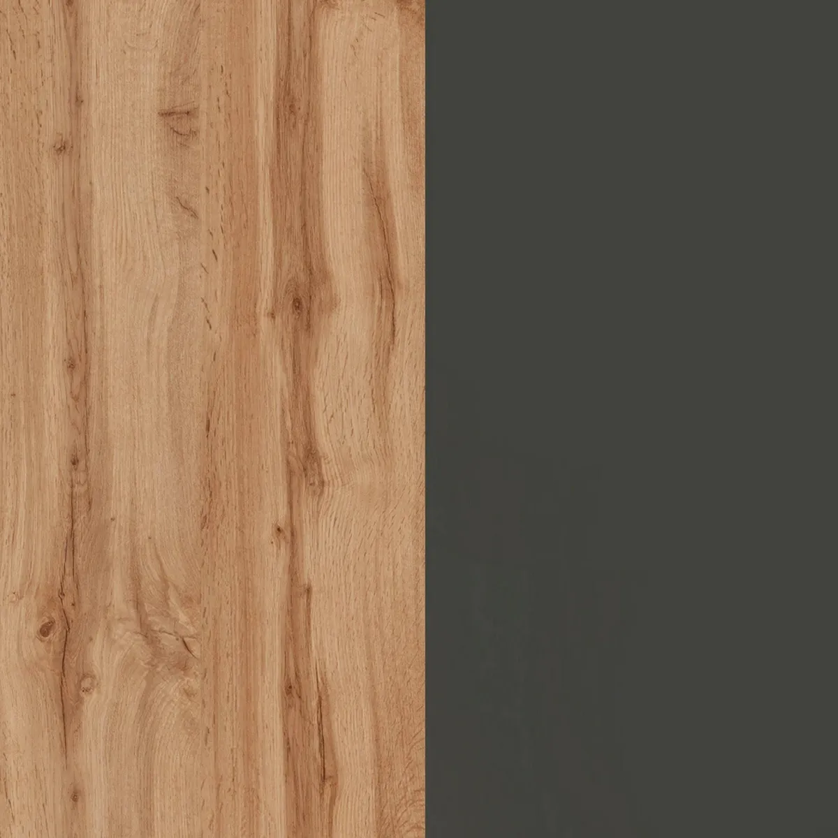 Cucina|Mobili Dispensa > Dmora Isola centrale cucina design 155x90x90h cm antracite e rovere - Tartaro Marrone Rovere, Nero Antracite