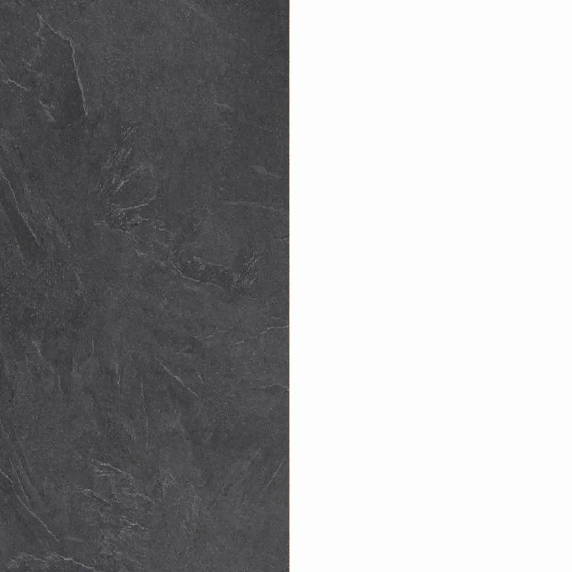 Isola per cucina moderna 155x90x90h cm bianca lucida e ardesia - Tartaro