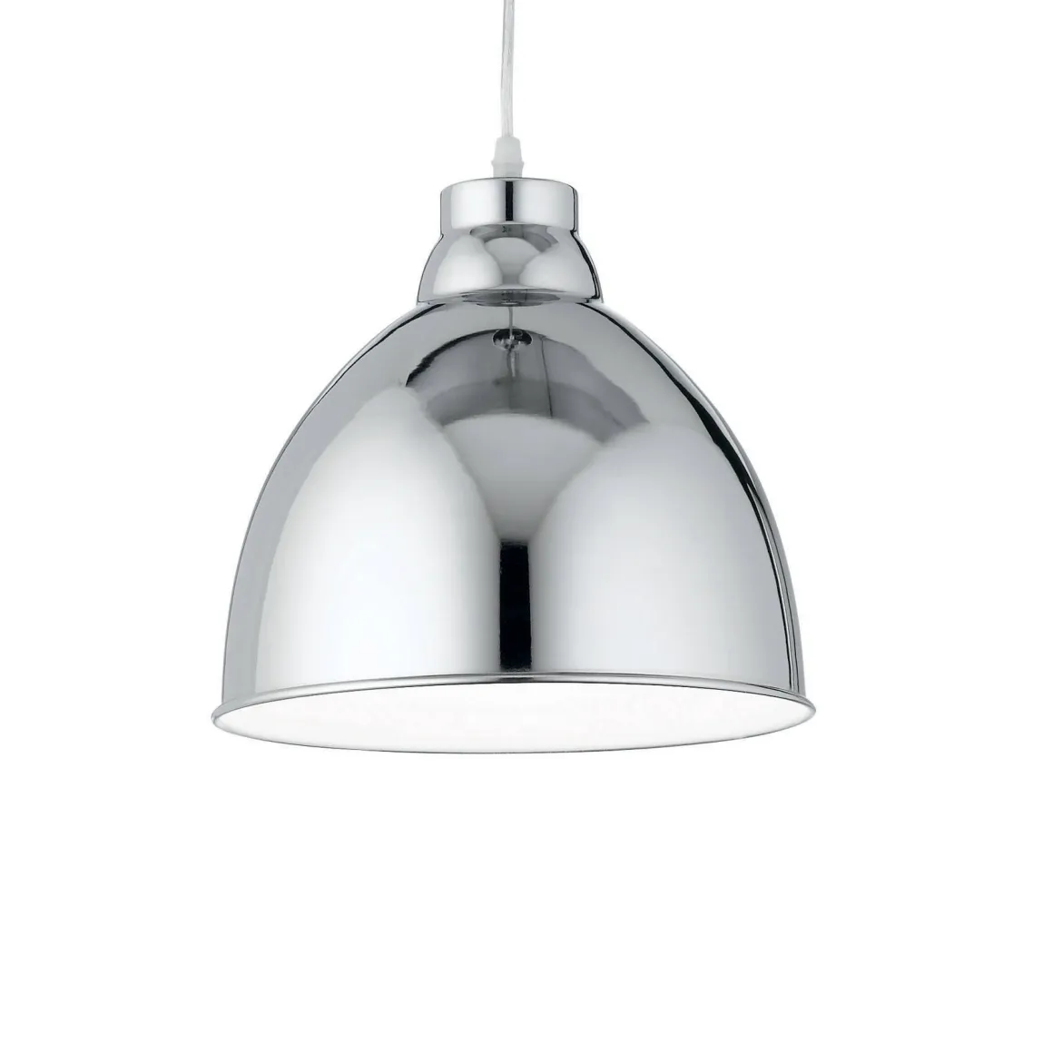 Lampada a sospensione, Lampadario, Luminare sospeso, Lampada a pendente, 26x26h35 cm, Cromo