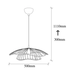 Lampada a Sospensione Nero 892opv1674 - Reghena