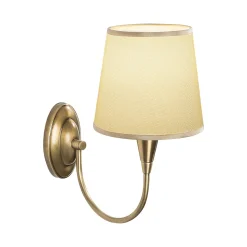 Lampada da Parete Bianco oro Attacco e 27 max 40 w Indoor, Colore Struttura oro - Lucoli