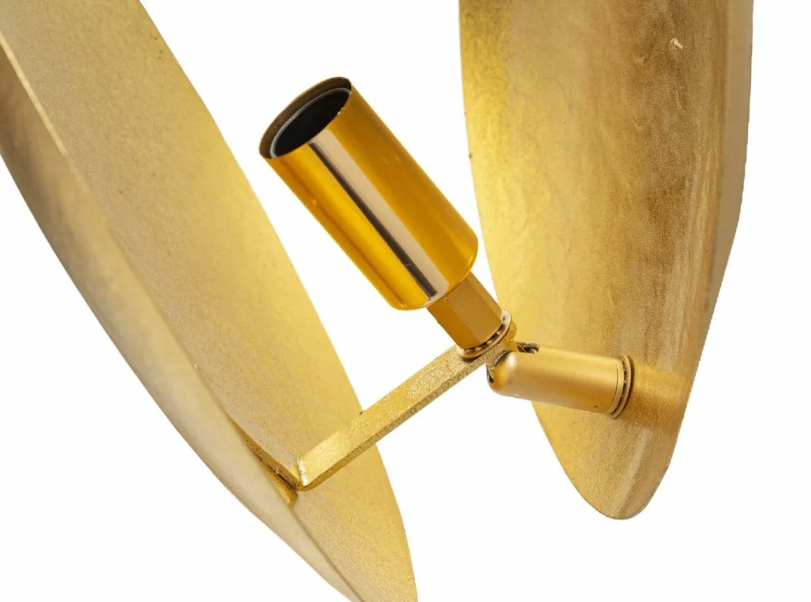 Lampada da parete Cautano, 26x26 h13 cm, Oro