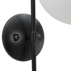 Lampade Da Parete > Dmora Lampada da Parete Nero Bianco Necessaria 1 Lampadina Attacco e14, Indoor - Haines Bianco, Nero