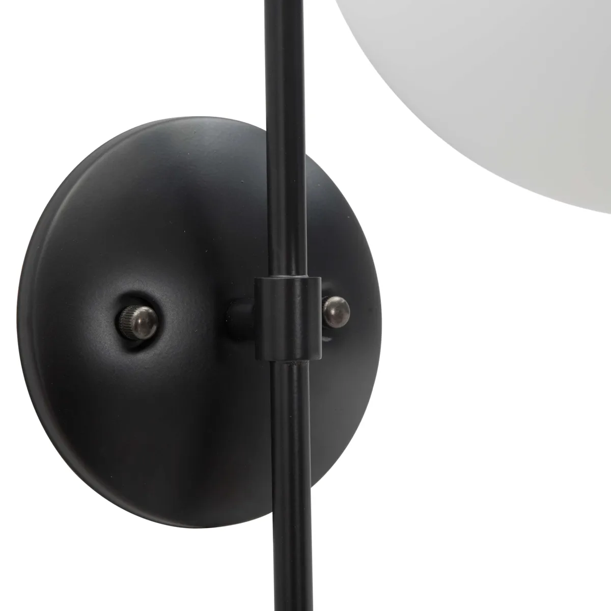 Lampade Da Parete > Dmora Lampada da Parete Nero Bianco Necessaria 1 Lampadina Attacco e14, Indoor - Haines Bianco, Nero