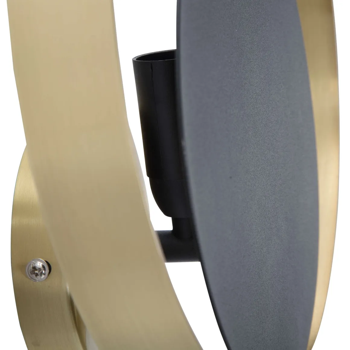 Lampade Da Parete > Dmora Lampada da Parete Nero oro Necessarie 2 Lampadine Attacco e14, Indoor - Buzios Oro, Nero