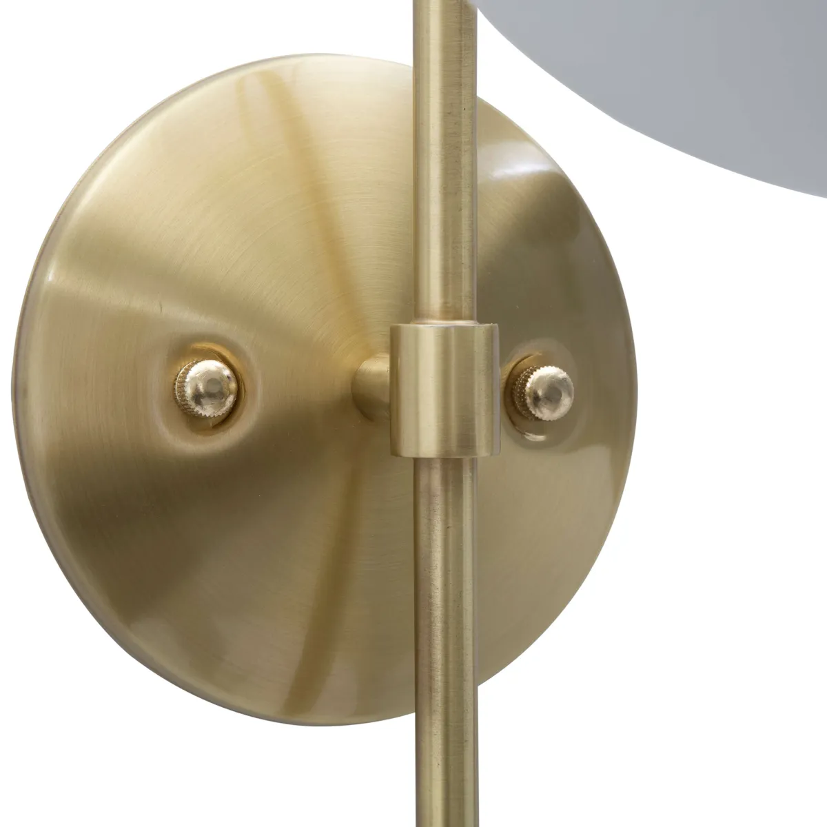 Lampade Da Parete > Dmora Lampada da Parete oro Bianco Necessaria 1 Lampadina Attacco e14, Indoor - Haines Bianco, Oro