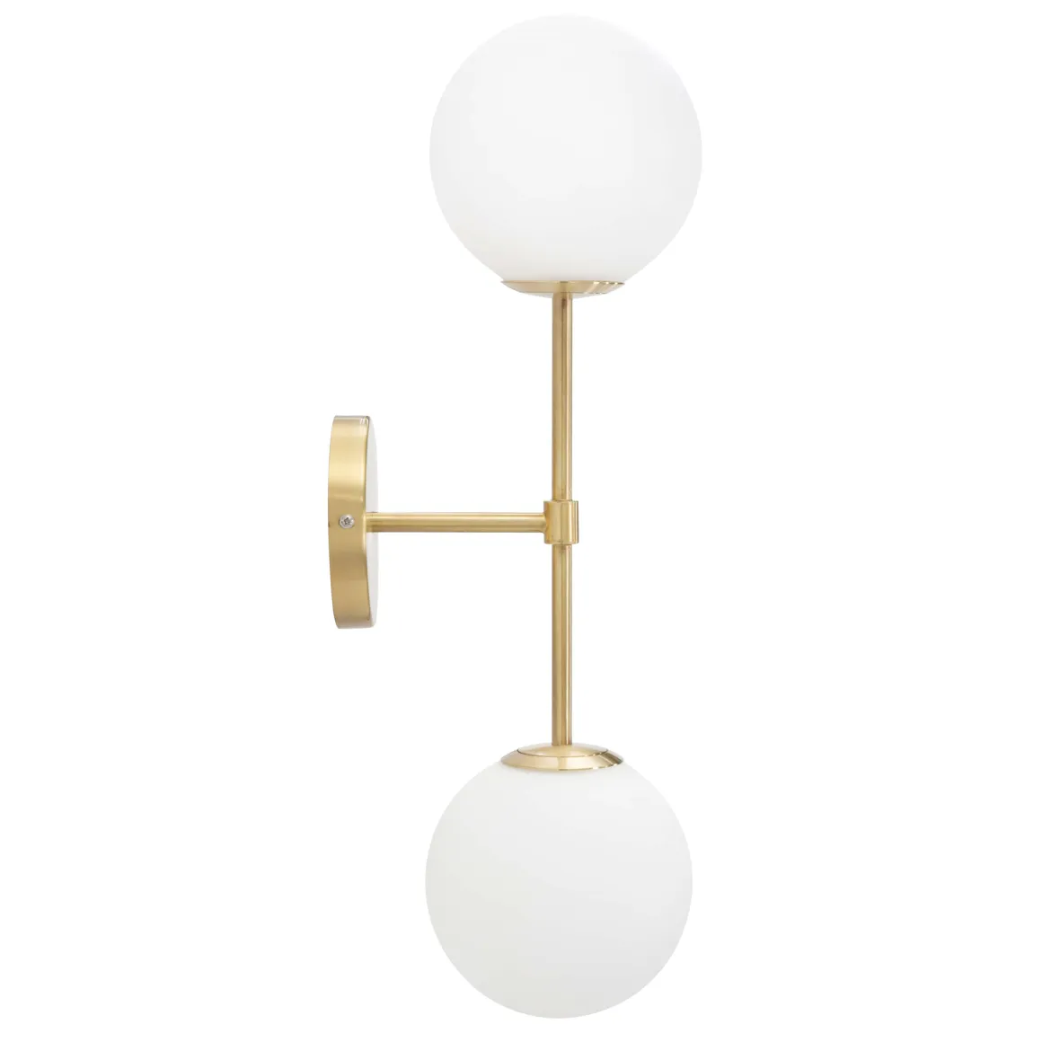 Lampada da Parete oro Bianco Necessarie 2 Lampadine Attacco e14, Indoor - Taroud