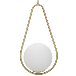 Lampada da Soffitto oro Bianco Necessarie 2 Lampadine Colore Struttura Bianco, Classe Energetica a+ - d - Goma